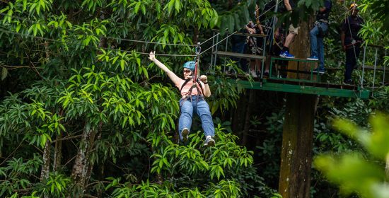 Ziplining in St. Lucia